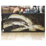 Large Print on canvas w/oil paint over touch,