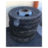 Set of 3 Good Year wheels