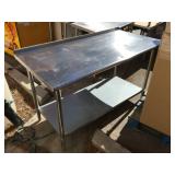 Stainless steel kitchen table