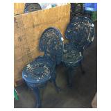 Pair of metal stools needs some TLC