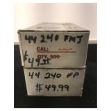 Lot of 44 cal bullets for reloading - writing on