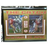 Framed joe Montana & dwight clark "the catch "