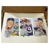 Legends uncut sports post cards