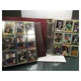 2 albums of sports cards with stars
