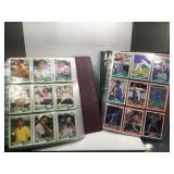 2 albums of sports cards with stars