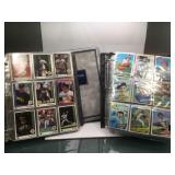 2 albums of sports cards with stars