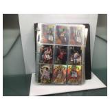 Basketball card album with inserts