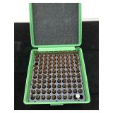 99 Rounds of 357 Rem Max ammo - in hard plastic