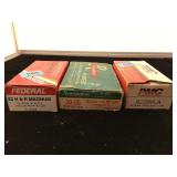 Assorted ammo - 33 rounds 32 H&R Mag, 19 rounds