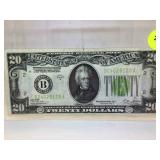 1928 $20 Gold Note in holder