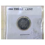 1866 Nickel 3-Cent Piece