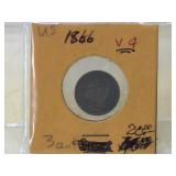 1866 Nickel 3-Cent Piece