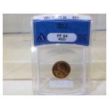 ANACS PF-64 RED 1954 Lincoln Penny