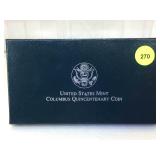 1992 Columbus Quincentenary Silver Proof Dollar