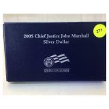 2005 Chief Justice John Marshall Silver Dollar in