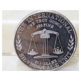 One Troy Ounce .999 Fine Silver Round - Let