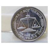 One Troy Ounce .999 Fine Silver Round - USA