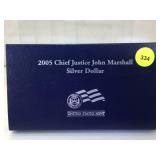 2005 Chief Justice John Marshall Proof Silver