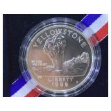 1999 Yellowstone Silver Dollar in holder