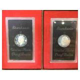 Pair of 1971 Silver Eisenhower Proof Dollar Coins