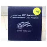 2007 Jamestown 400th Anniv. Silver Dollar in box