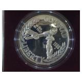 1988 Olympic Silver Dollar in case