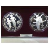 2X - 1995 Atlanta Olympics Proof Silver Dollar