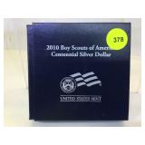 2010 Boy Scouts Centennial Proof Silver Dollar in