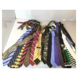 Lot of 19 variety of ties (some are silk) incl.