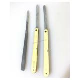 Lot of 3 Melon Tester pocket knives