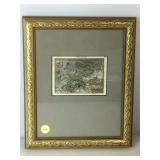 Original Abraham Ortelius. Hand colored Copper