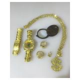 Lot of costume Necklace, watch, ring and more
