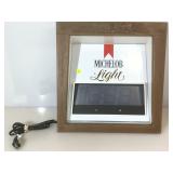 Michelob Light Lighted Beer sign, light works,