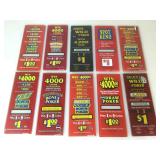 Lot of 10 pieces side slot glass