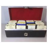 Black carry case / storage for 8 tracks w