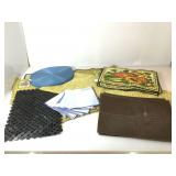 Assortment of placemats and table runners.