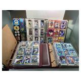 3 albums of sports cards