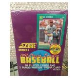 1991 score baseball series 2 sealed box