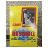 1990 score baseball sealed box