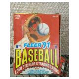 1991 fleer baseball sealed box