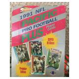 1991 pacific plus football sealed box