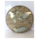 Round wood wall hanging. Approx 24 in.