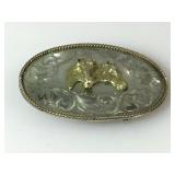 Montana Silversmiths German Silver Double Horse