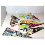 Assorted Vintage Pennants