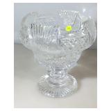 Waterford Crystal vase, approx 9x9 inches