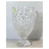 Press glass vase, approx 6x10 inches