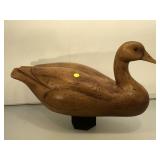Goose decoy, hollow, 22 inches long, unsigned,