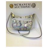 Coach oatmeal multi colored cross body bag,