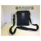 Coach Black optic stripe swing pack