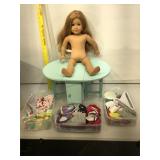 17 in American Girl doll, with American Girl